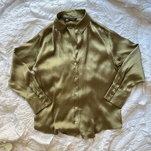 ZARA Satin Effect Blouse Size XS